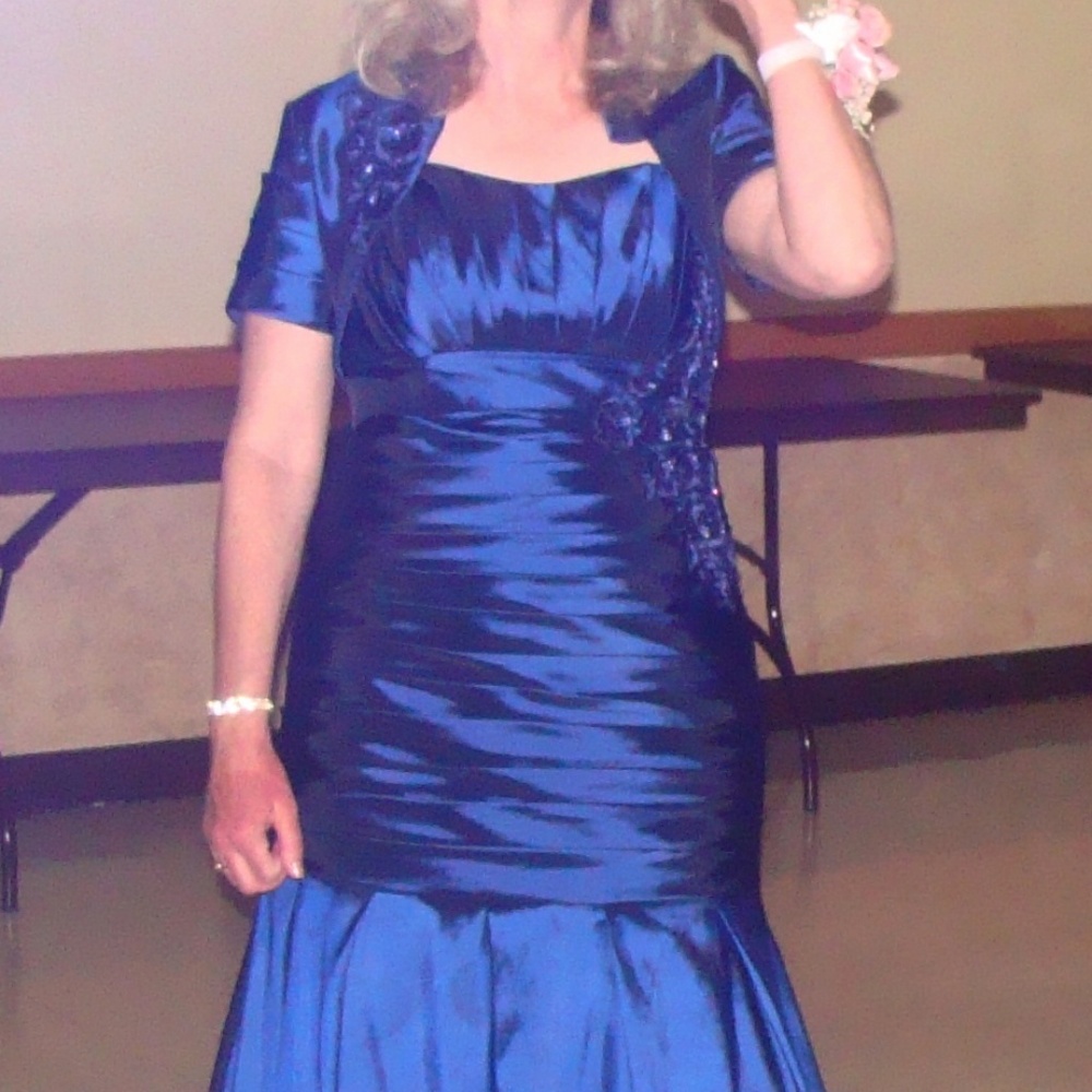 Jade Couture Jasmine Dress Blue